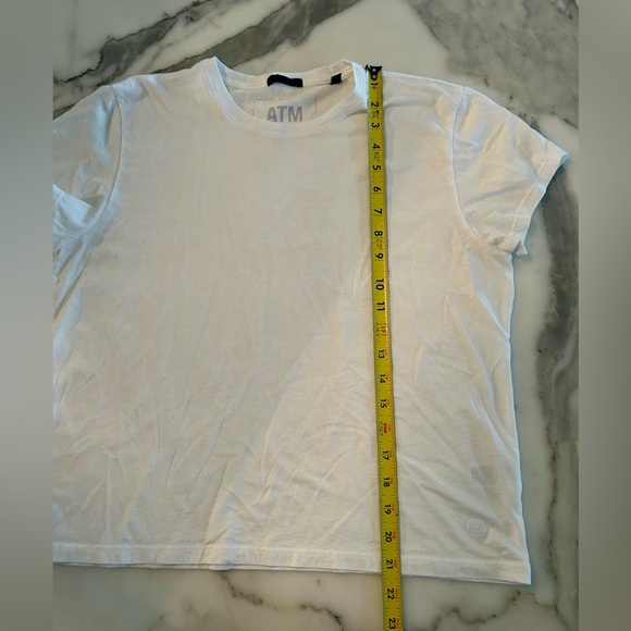 ATM WOMEN'S WHITE SHORT SLEEVE T-SHIRT XL EUC - Picture 5 of 7